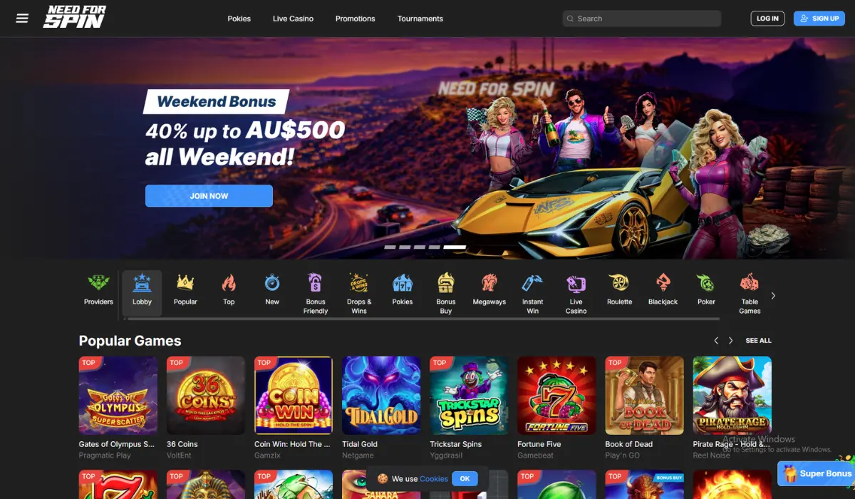 best online pokies NEED FOR SPIN