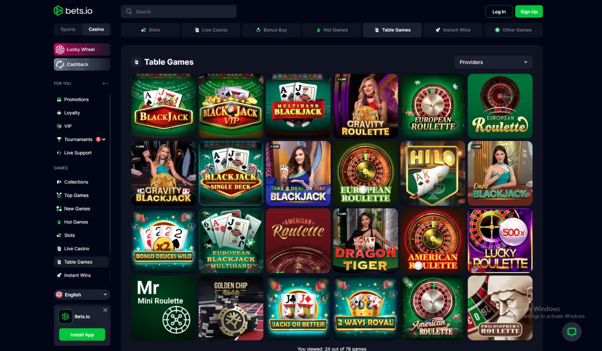 blackjack bets.io