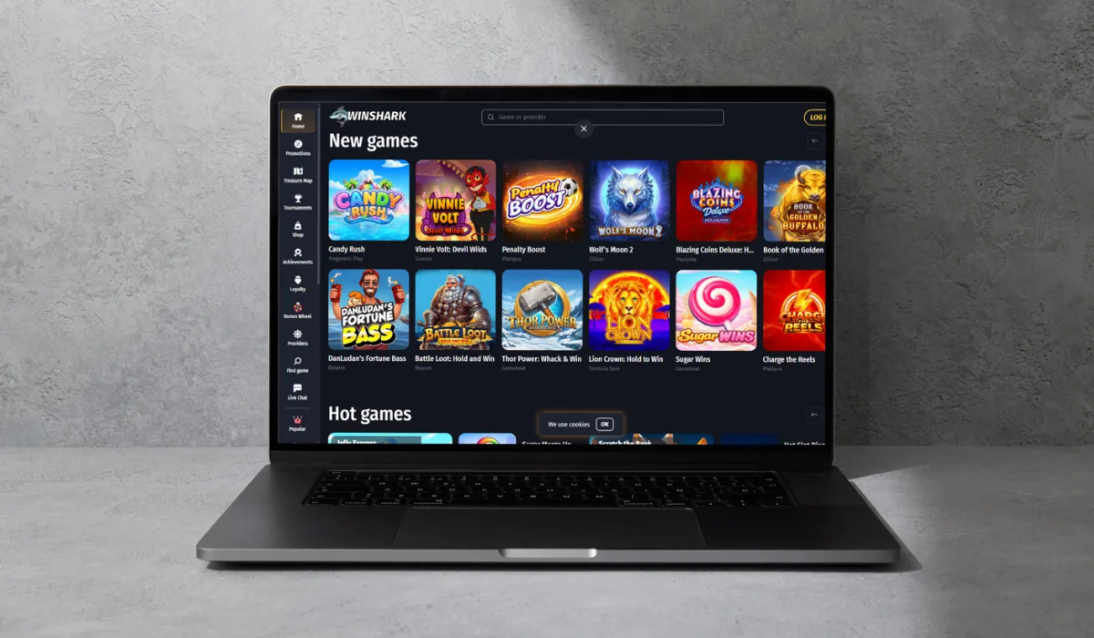 Winshark new online casino top games