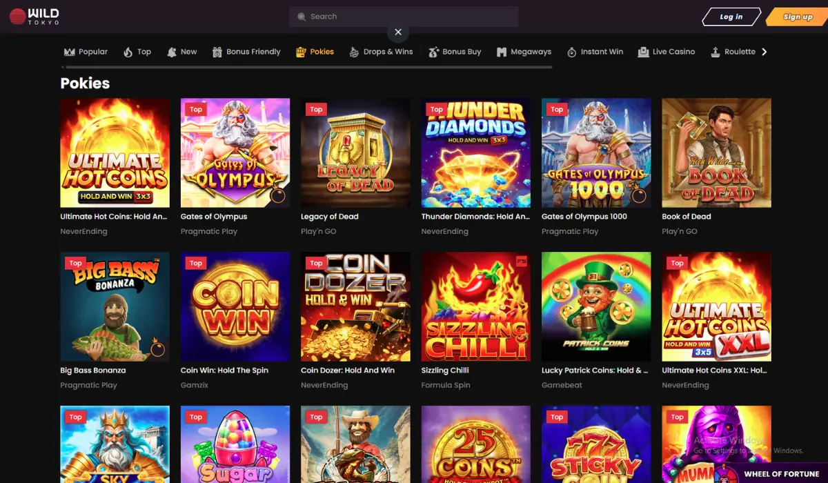 High RTP Wild Tokyo Pokies: Detailed View