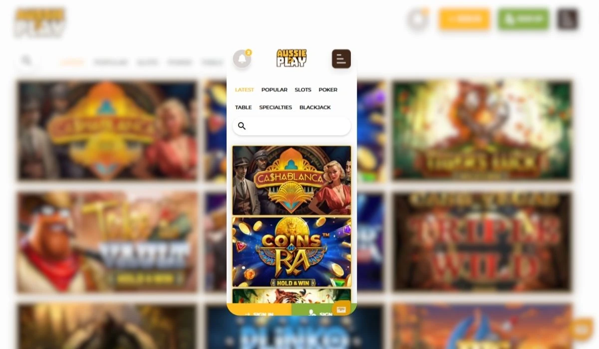 Aussie Play - Best Australian Mobile Casino
