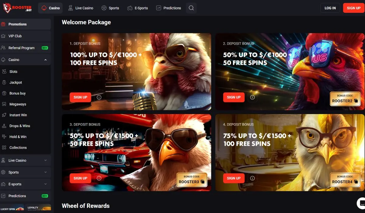 Roostebet Neosurf casino