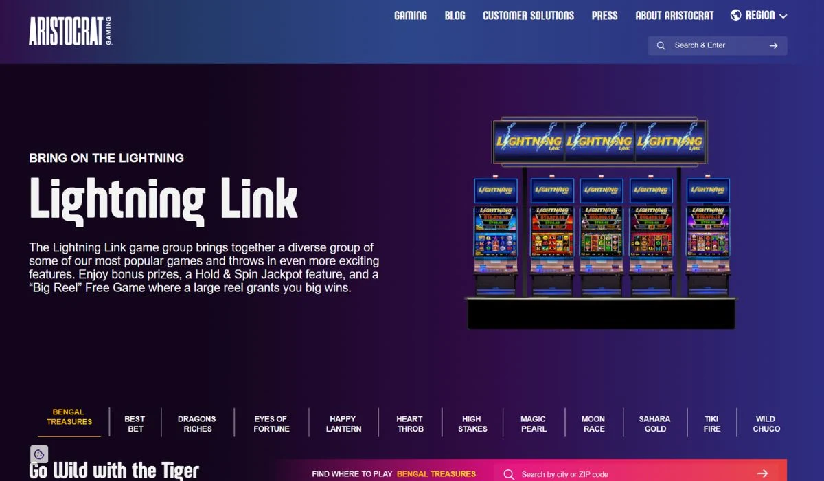 Lightning Link - Aristocrat pokies