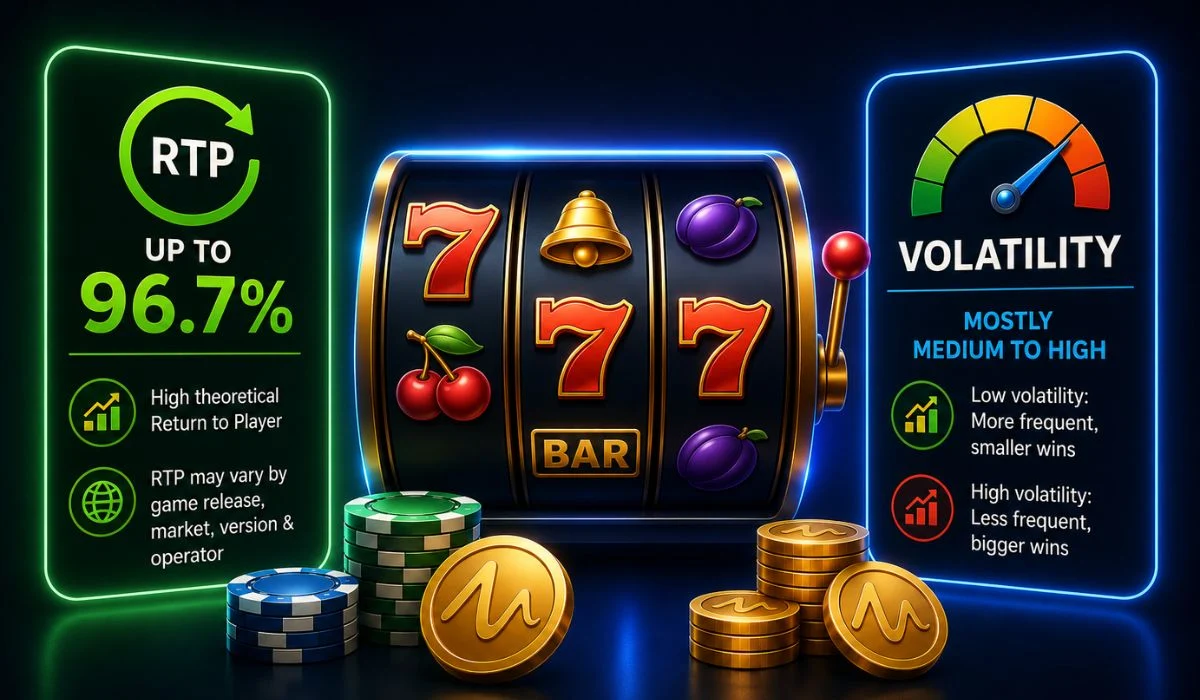 Micro Gaming RTP, volatility and features