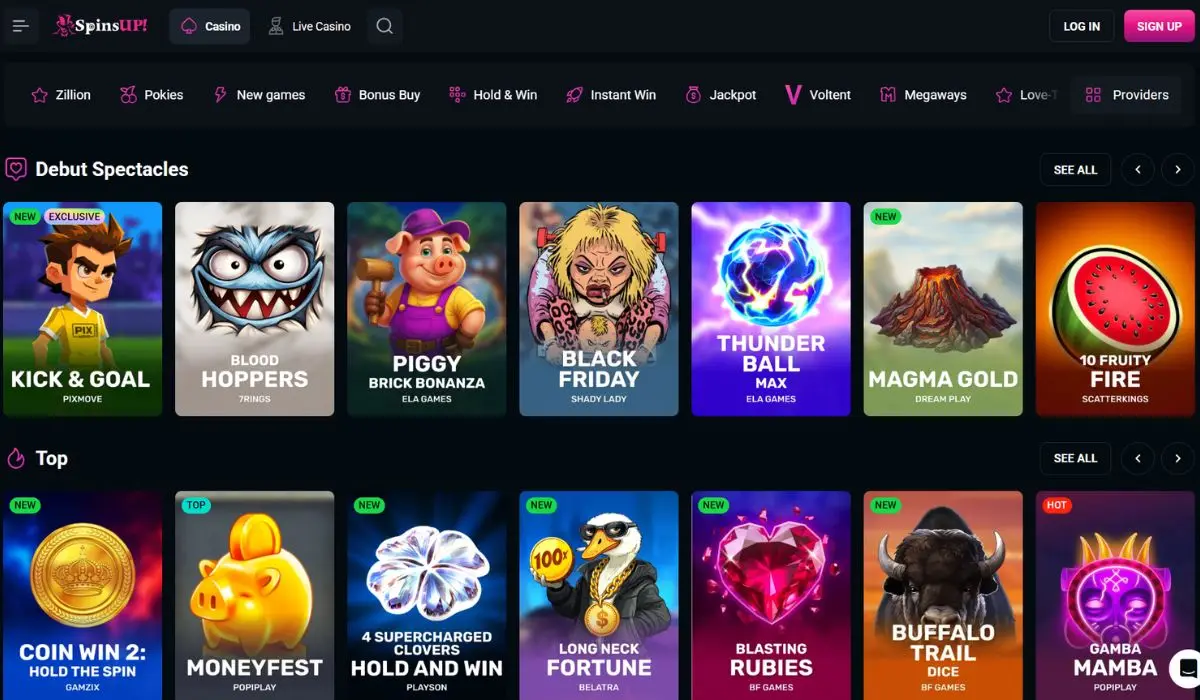 SpinsUP Neosurf Casino