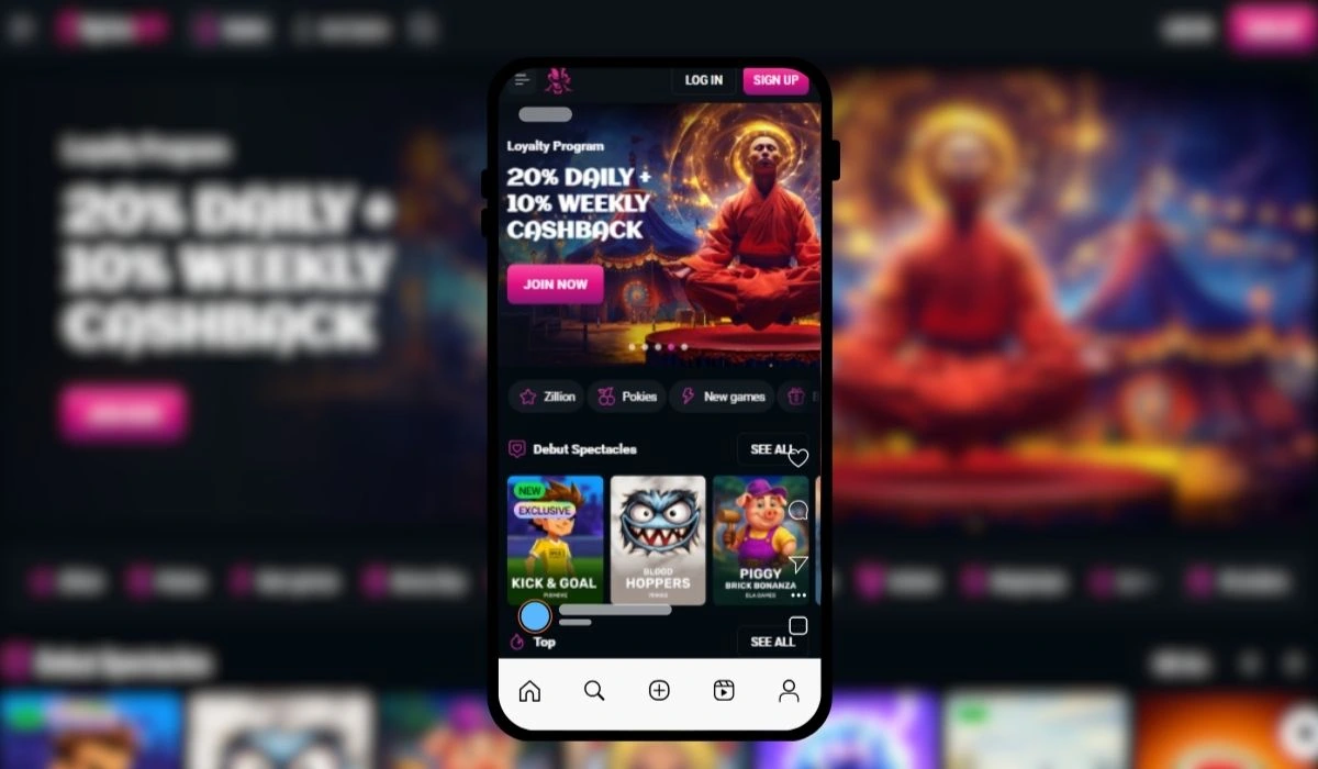 SpinsUp mobile casino
