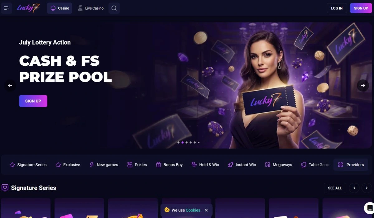 Lucky7 Online Casino with PayID Deposit