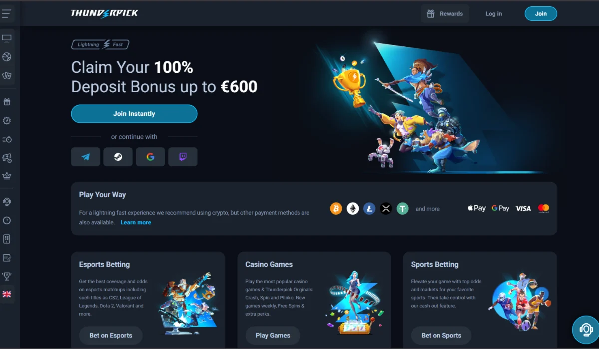 Thunderpick Crypto Pokies Australia
