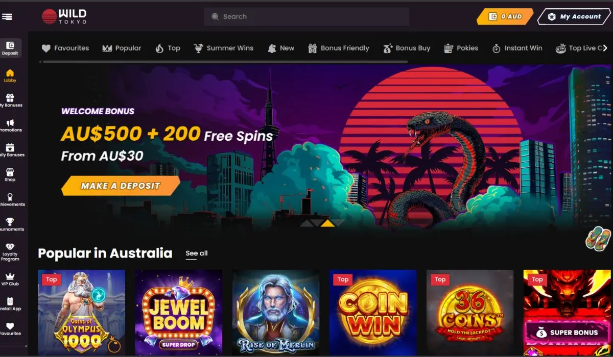 Wild Tokyo PayID Pokies with Free Spins