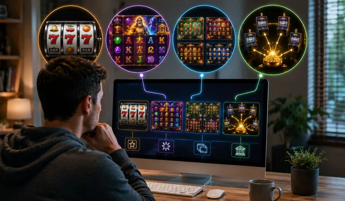 types of pokies