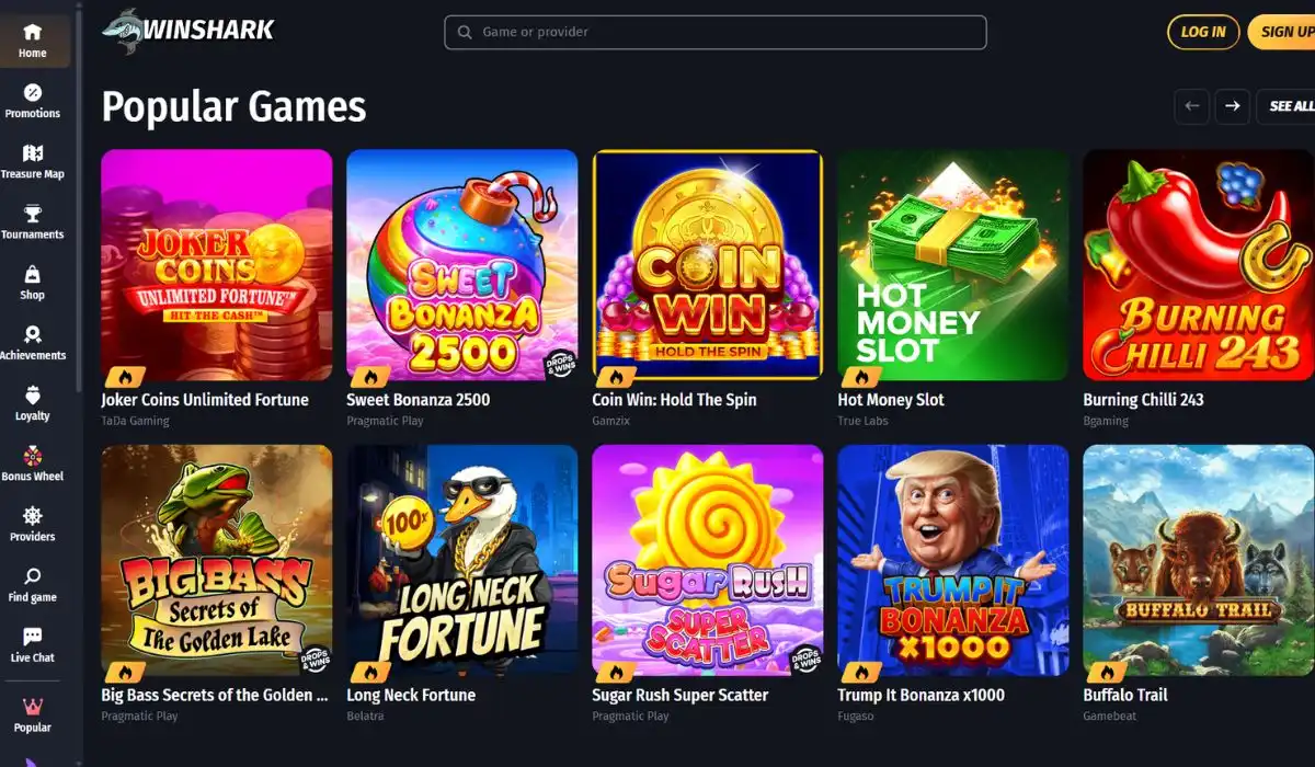 winshark online casinos in Australia